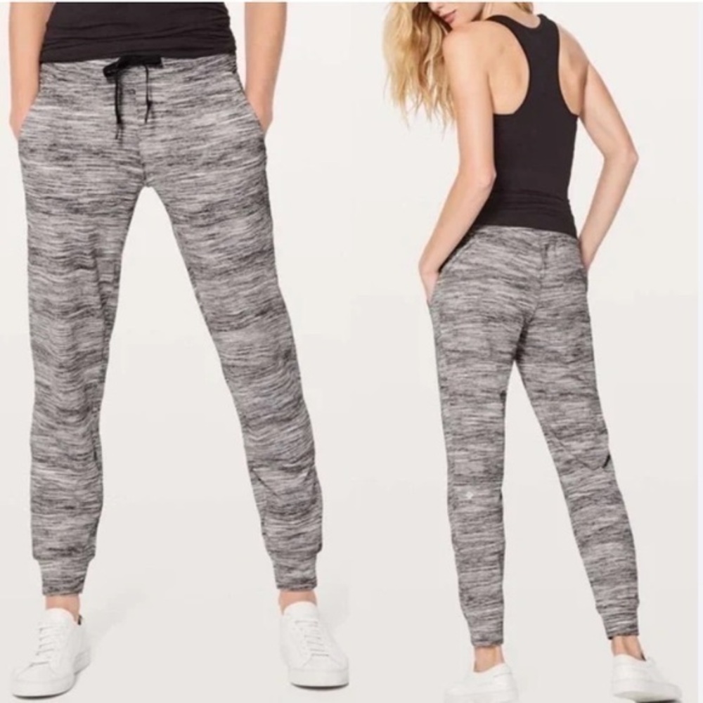 Lululemon Ready to Rulu Joggers Women 6 Heathered Space Dye Soft Sweat Wick Pant